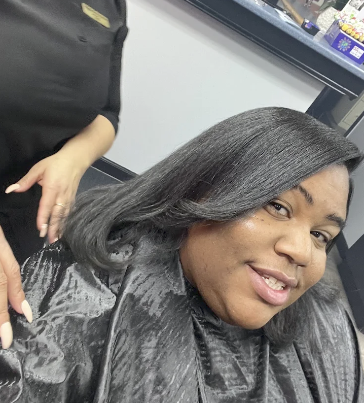 Silky silver press and style